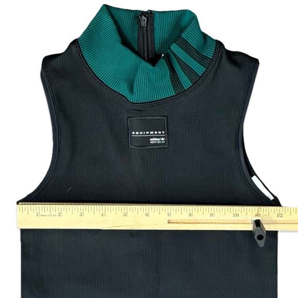 Adidas EQT Equipment Black Bodysuit Ribbed Stretch One Piece size XS NEW Tags - Picture 5 of 15